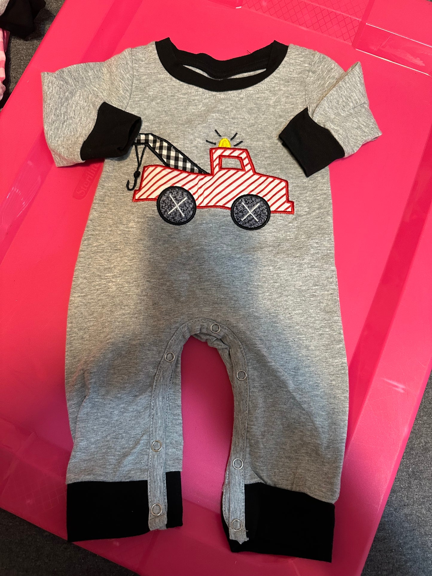 Tow Truck Romper