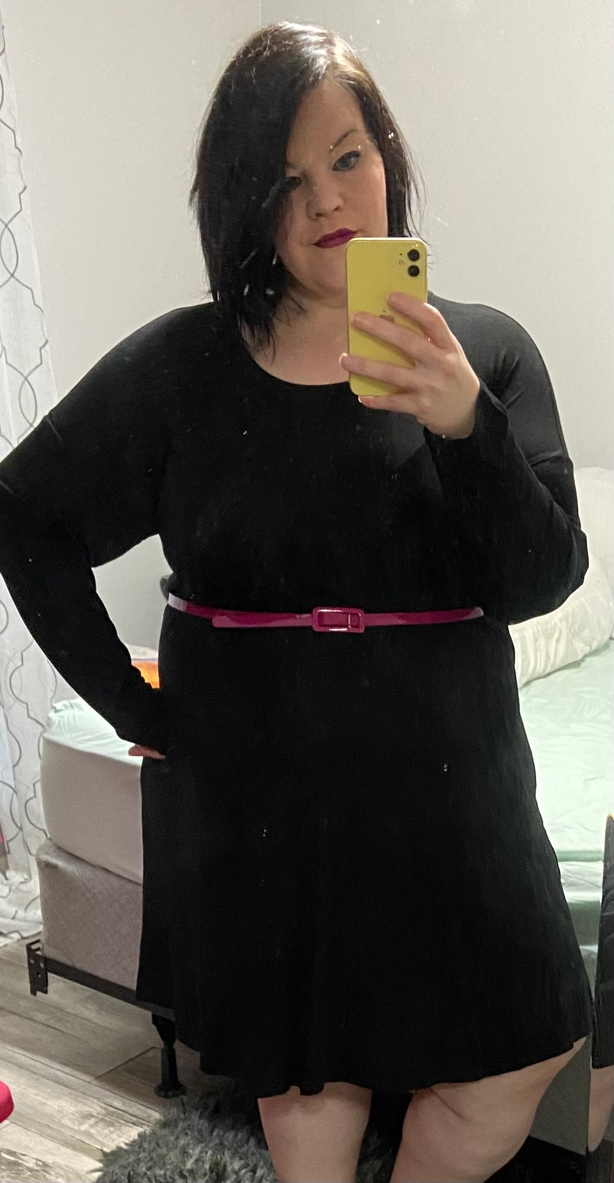 Black LS Dress