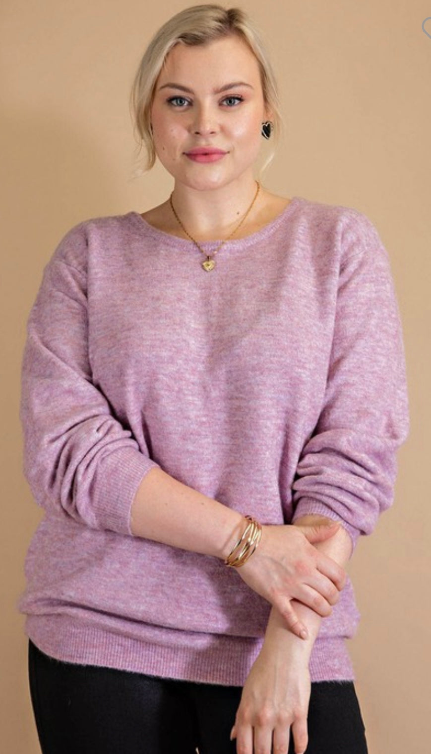 Lilac Round Neck Sweater