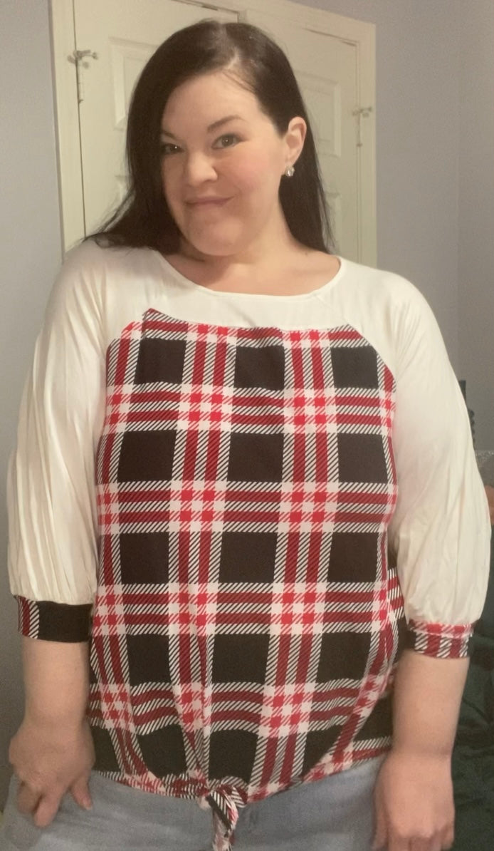 Plaid Blouse