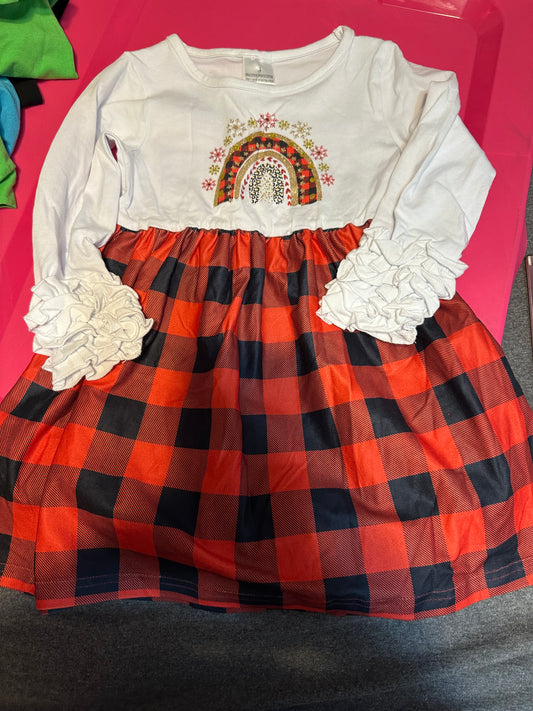 Plaid Rainbow Dress
